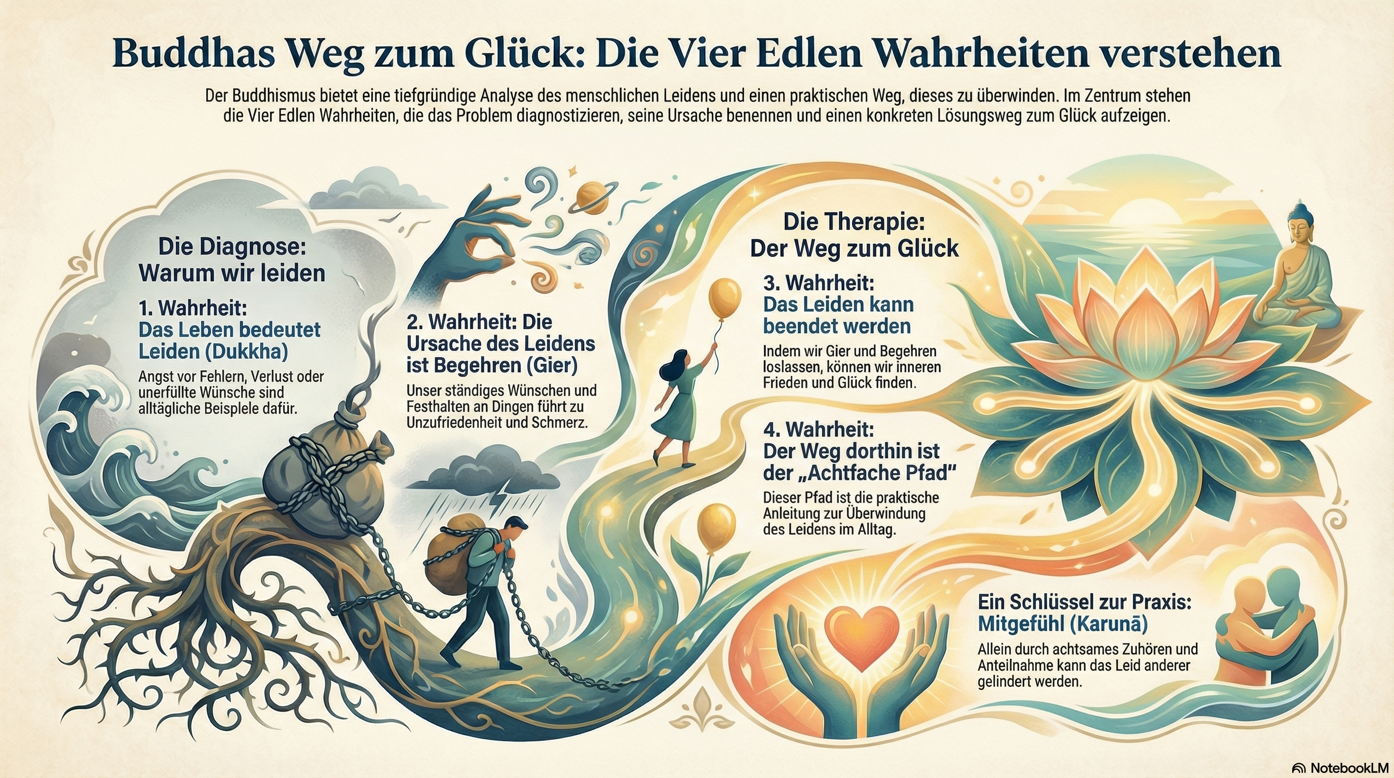 🌿 STATION 2 – Die Vier Edlen Wahrheiten